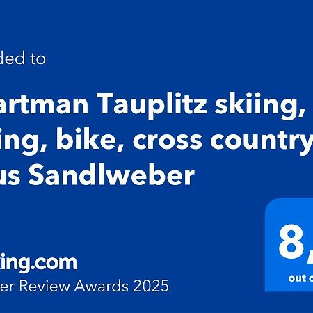 Apartman Tauplitz Skiing, Hiking, Bike, Cross Country - Haus Sandlweber Obersdorf Eksteriør billede